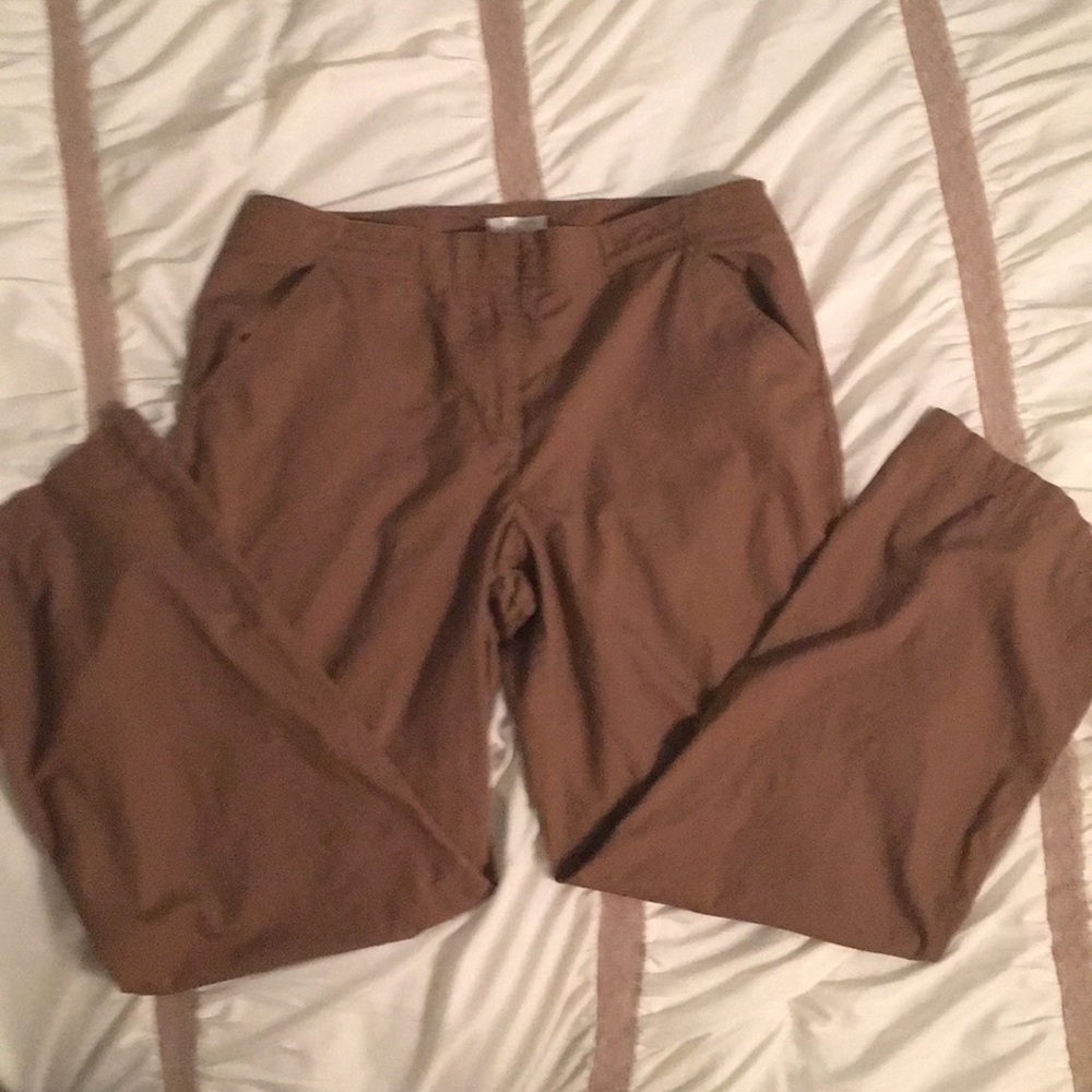 Christopher & Banks Chocolate Cotton Trousers